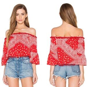 Tularosa Off-Shoulder Bandana Blouse